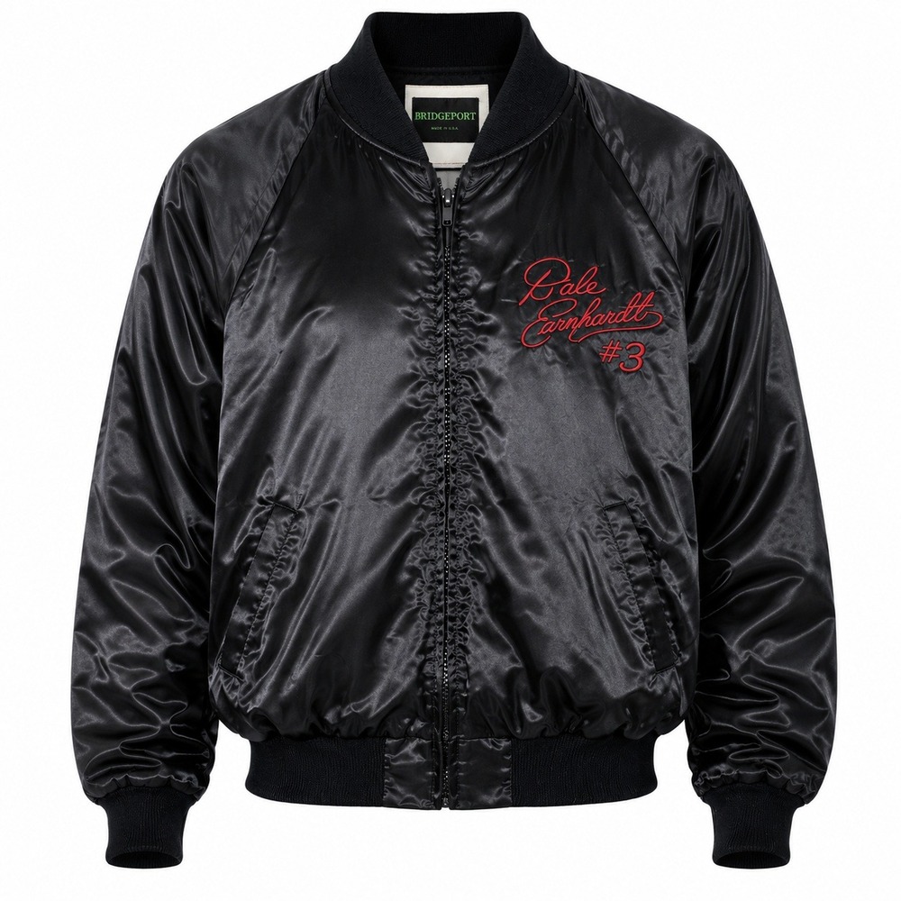 Vintage 80s Dale Earnhardt #3 Satin Bomber USA Made Goodwrench Racing Men's Med